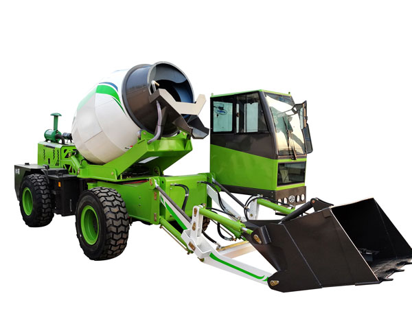 1.8 cub self loading concrete mixer truck