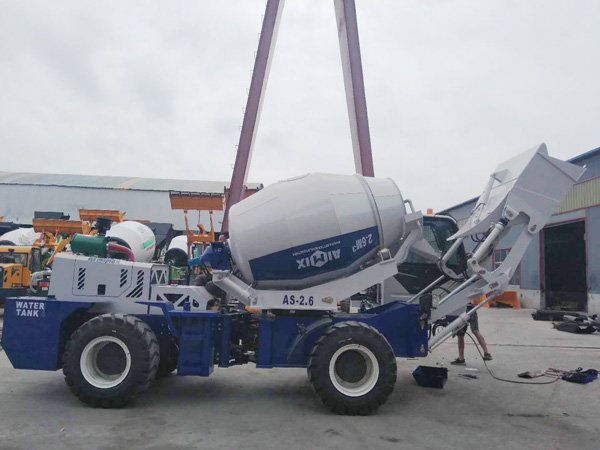self-loading concrete mixers