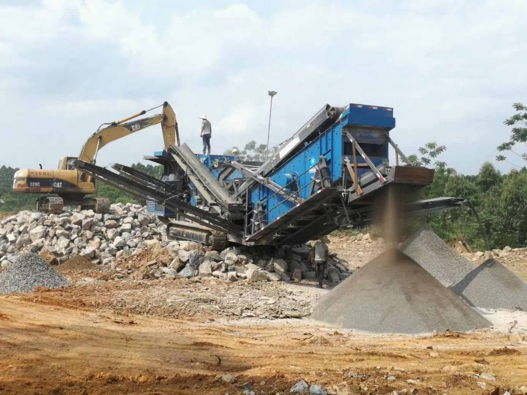 Mobile Type Concrete Crusher Plant