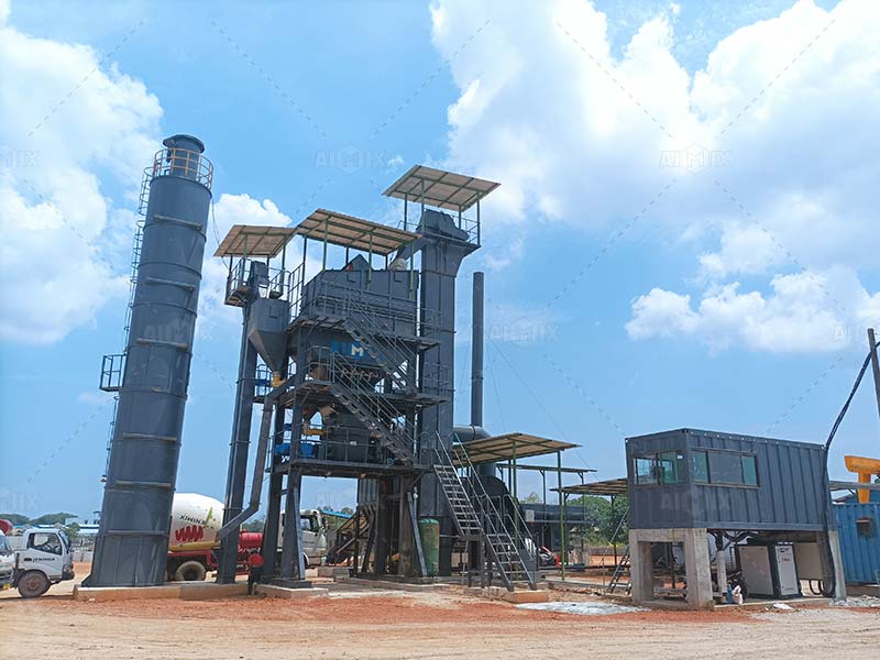 ALQ80 Stationary Asphalt Batch Mix Plant