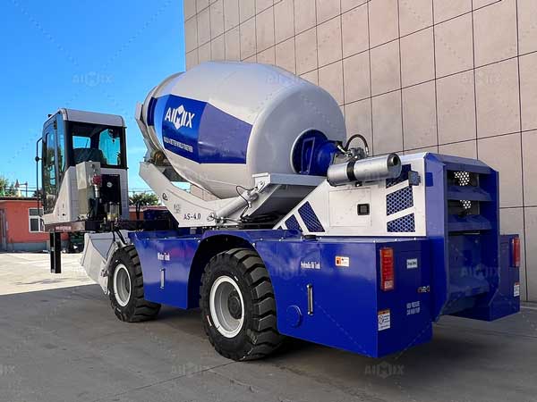 self loading concrete mixer