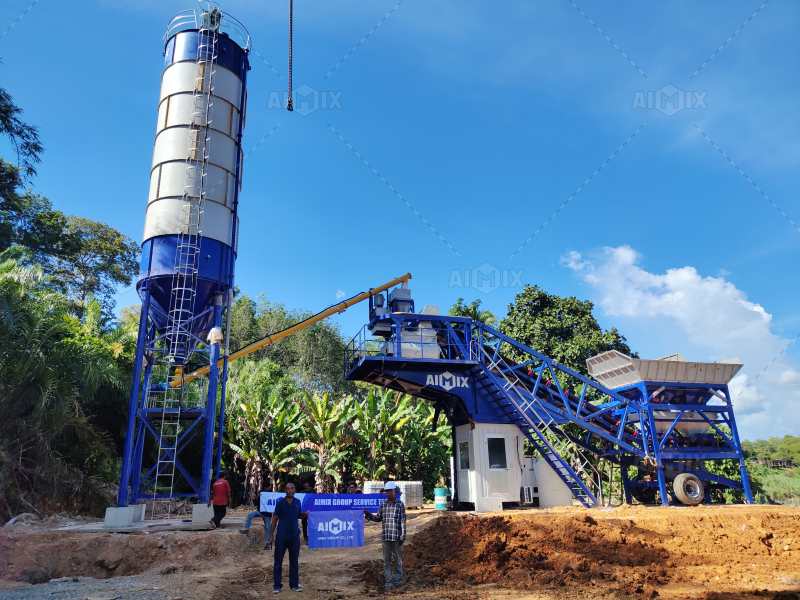 mobile small concrete batching plant for sale