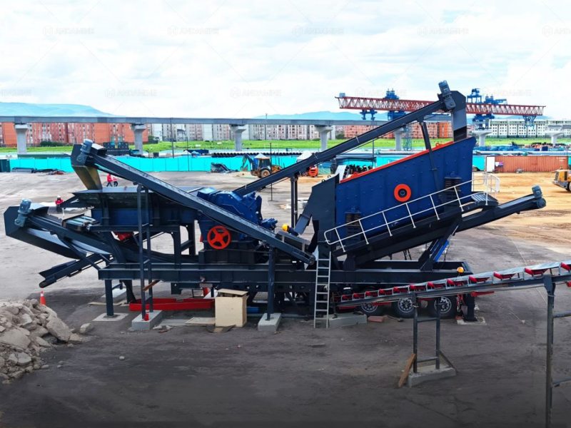 3 in 1 mobile concrete crusher for sale