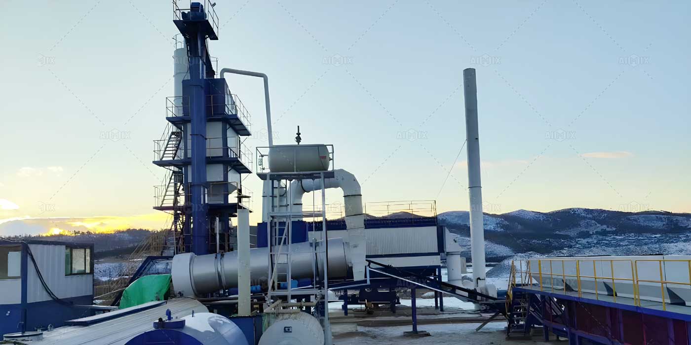 ALQ 80 asphalt batch plant in Russia